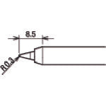 굿 온조 납땜 인두 RX-802ASPH용 교환 인두 RX-80HRT-PHB 1개