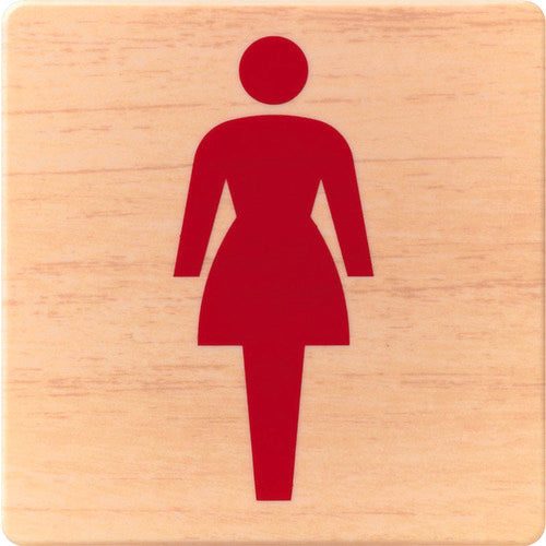 빛 돔 사인 나뭇결 여자 마크 MAB1017-2 1 장