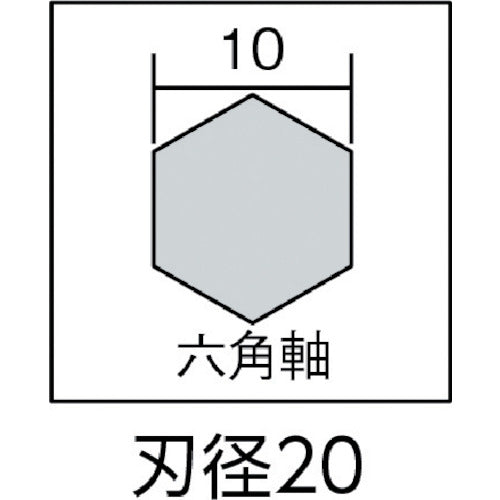 スターエム 木工用先三角ショートビット 刃径20.0mm 5B-200 1 本