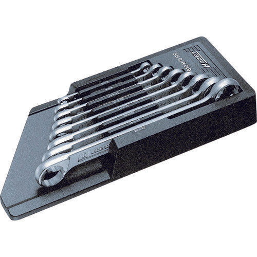 HAZET Double-ended box wrench set (straight) 8-piece set 610N/8RS 1 S