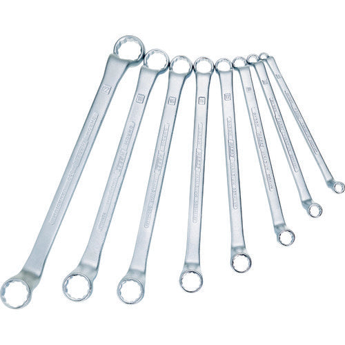 HAZET 양쪽 입 안경 렌치 세트(75도 딥 오프셋) 8초 세트 630/8 1 S