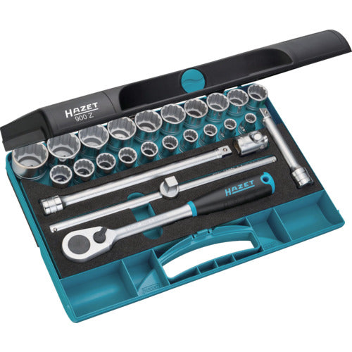 HAZET Socket Wrench Set (12-sided type, 12.7 mm drive) 900Z 1 S
