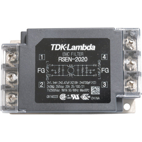 TDK Lambda Noise Filter RSEN Standard Type 250V 20A RSEN-2020 1 piece