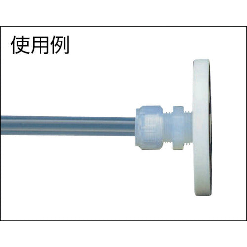 플론 케미컬 불소 수지(PTFE) 플랜지 25A×10K×RC3/8 NR1405-022 1개