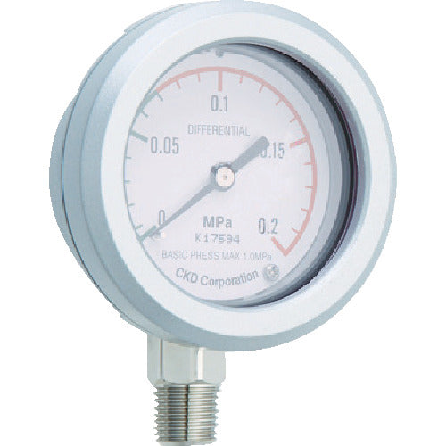 CKD 압력계 차압계 접속구경 Rc1/4 GA400-8-P02 1개