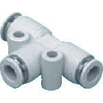 CKD チューブ継手 ニュージョイントステンレスタイプ(違径ユニオンティ) 適合チューブ外径4mm/6mm ZW-T46-0-P4 1 個