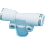 CKD Tube Fittings New Joint Stainless Steel Type (Tee on Both Sides) Suitable Tube Outer Diameter 4mm Connection Port Size R1/8 ZW-T4-6-P4 1 Piece