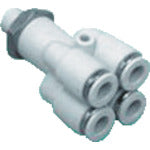 CKD Tube Fittings New Joint Stainless Steel Type (Double Y-Shaped R) Applicable Tube Outer Diameter 4mm Connection Port Size R1/4 ZW-WY4-8-P4 1 pc