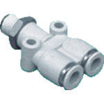 CKD Tube Fittings New Joint Stainless Steel Type (Double-mouth Y-shaped Tee) Applicable Tube Outer Diameter 10mm Connection Port Size R1/4 ZW-Y10-8-P4 1 pc