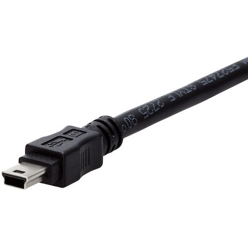 ELECOM USB2.0 케이블 A-miniB 타입 사양 고정 5m 블랙 U2C-AM50BK/ID 1개