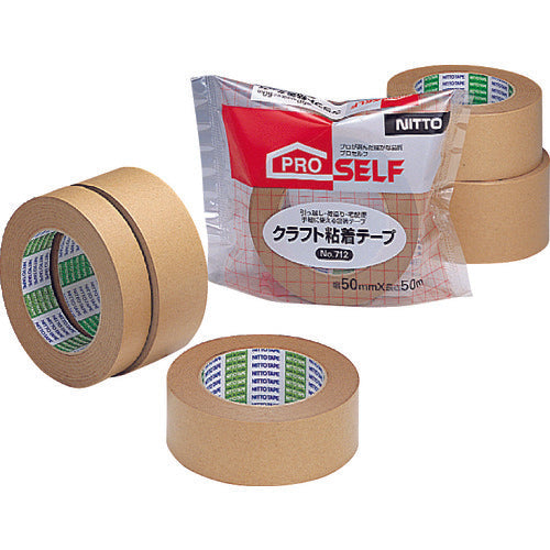 ニトムズ クラフト粘着テープNO712 25×50 J4010 1 巻