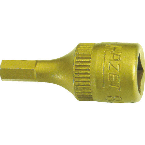 HAZET Short Hexagonal Socket, 6.35mm Drive, Titanium Coating, 8501H-2.5, 1 Piece