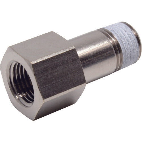 PISCO Tube Fitting Extension Joint Bush Male Thread R1/8 Female Thread Rc1/8 PF01-01 1 pc