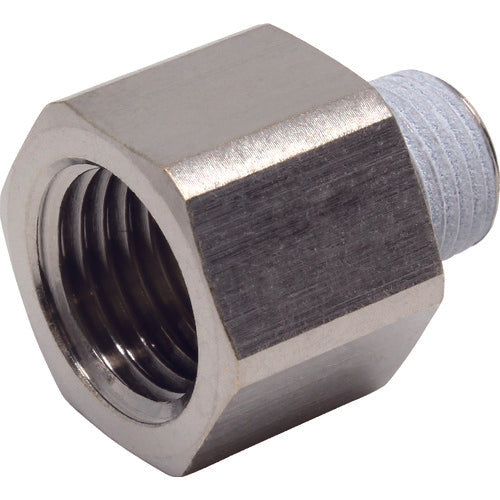 PISCO Tube Fitting Extension Joint Bush Male Thread R1/8 Female Thread Rc1/4 PF01-02 1 pc