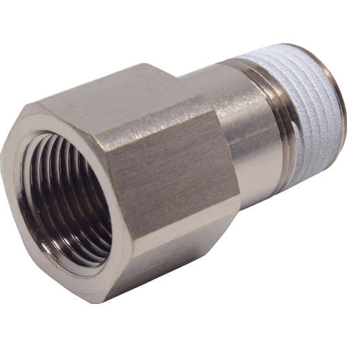 PISCO Tube Fitting Extension Joint Bush Male Thread R3/8 Female Thread Rc3/8 PF03-03 1 pc