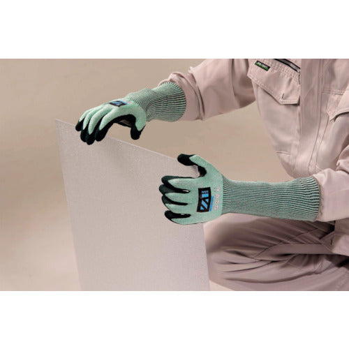 Weed 내절창 장갑 ZIZAI ZI-787L 니트릴 등받이 특수 미끄럼 방지 가공 L사이즈(10쌍입) ZI787LL 1봉