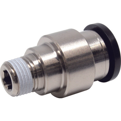 PISCO Tube Fitting Hexagonal Socket Straight Tube 10 Connection Size R1/8 POC10-01 1 pc
