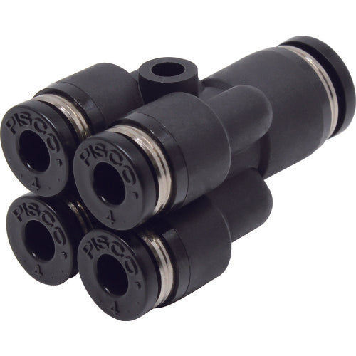 PISCO 튜브 피팅 위경 이중 와이 PRG6-4 1개