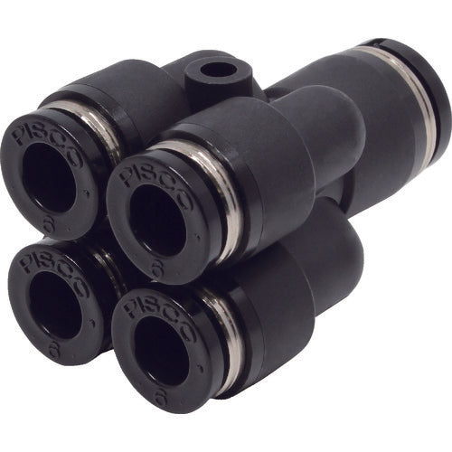 PISCO 튜브 피팅 위경 이중 와이 PRG8-6 1개