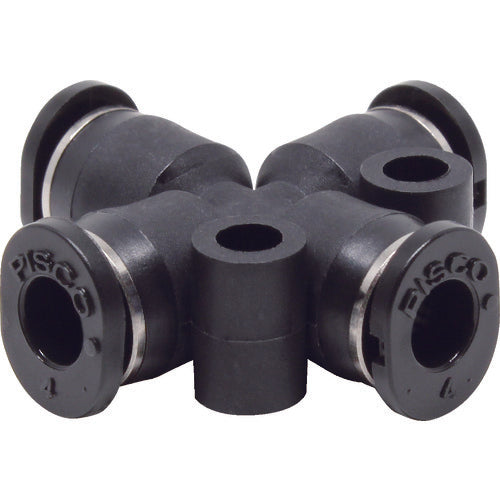 PISCO チューブフィッティングミニタイプ クロスエイ PZA4M 1 個