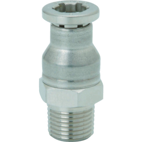 PISCO 스테인리스 시리즈 SUS316 피팅 스트레이트 튜브 10 나사 R1/4 SSC10-02 1개