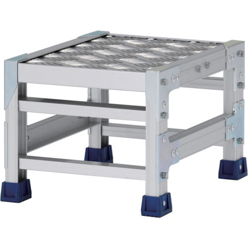 ALINCO workbench (checkered plate type) 1 tier, tabletop dimensions 300 x 400 mm, height 0.25 m, CSBC123S, 1 unit