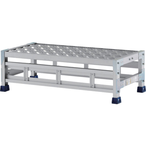 ALINCO workbench (checkered plate type) 1 tier, tabletop dimensions 800 x 400 mm, height 0.25 m, CSBC128S, 1 unit