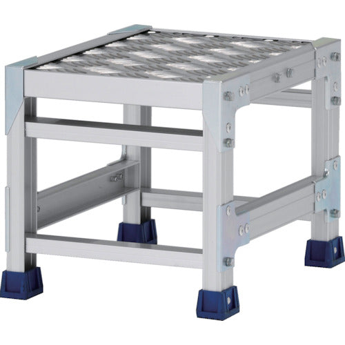 ALINCO workbench (checkered plate type) 1 tier, tabletop dimensions 300 x 400 mm, height 0.3 m, CSBC133S, 1 unit