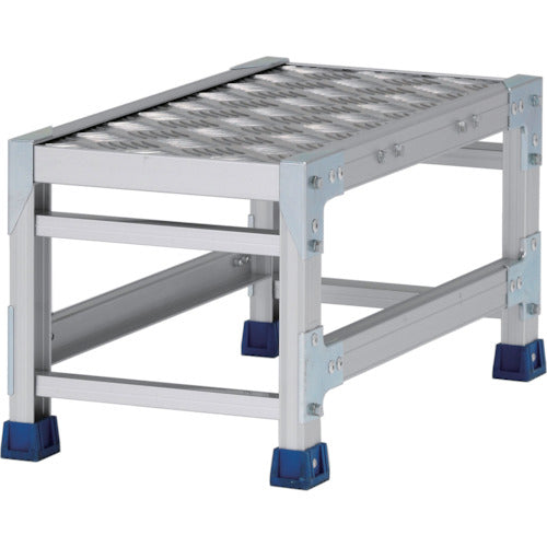 ALINCO workbench (checkered plate type) 1 tier, tabletop dimensions 300 x 600 mm, height 0.3 m, CSBC133WS, 1 unit
