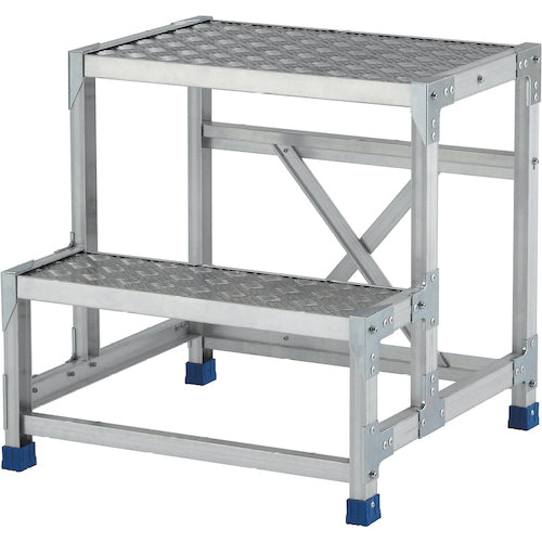 アルインコ 作業台(天板縞板タイプ)2段 CSBC266S 1 台