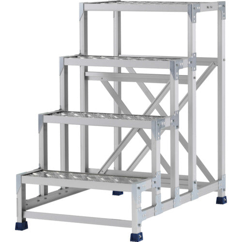 アルインコ 作業台(天板縞板タイプ)4段 CSBC4106S 1 台