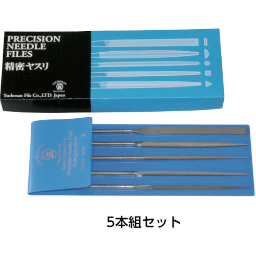 TUBOSAN Precision File Set of 10, Semi-Round, #6 HA01056T 1 S