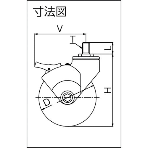ハンマー 740静シリーズねじ込みSP付エラストマー車 735MA-CLB100 1 個