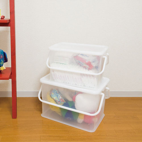 TENMA 플렉시 록 캐리 L 클리어 내츄럴 460×307×292 110005874 1개