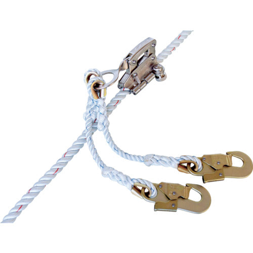 TSUYORON 傾斜面作業用ロリップ 重作業用(メインロープ用グリップ) 子綱2本タイプ KS-1-BX 1 個