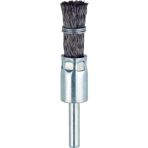 TRUSCO cylindrical brush Φ15 x shaft 6 steel wire 0.3 tie type TEB-15S 1 piece