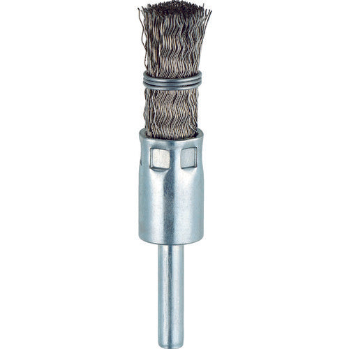 TRUSCO cylindrical brush Φ15 x shaft 6 SUS 0.3 tie type TEB-15SUS 1 piece