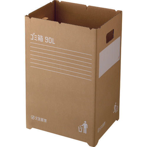 다람쥐 골판지 쓰레기통 90L 2개조 GGYC727 1 S