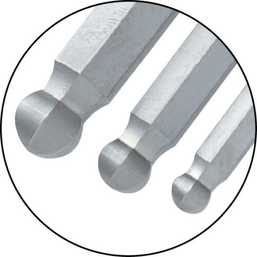 TRUSCO 볼 포인트 육각봉 렌치(표준 타입) 14mm TXB-140 1개