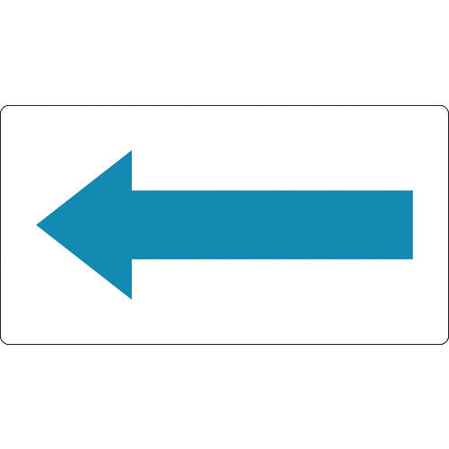 TRUSCO 配管用ステッカー 方向表示 水色 大 5枚入 TPS-H5B-L 1 組