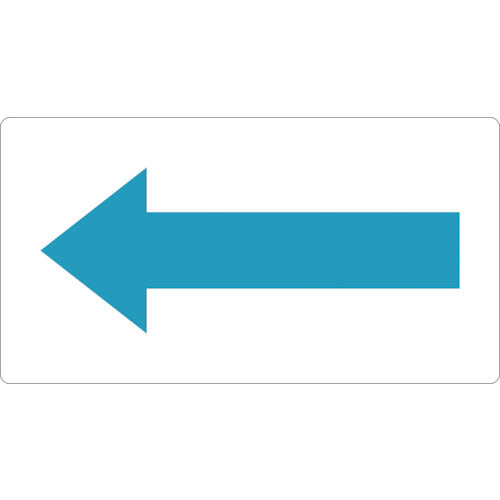 TRUSCO 配管用ステッカー 方向表示 水色 極小 5枚入 TPS-H5B-SS 1 組