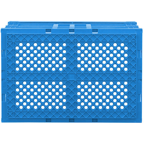 サンコー 折りたたみコンテナー 550530 オリコン40A(2)青底面突起無 SKO-40A2-BL 1 個
