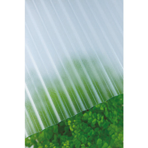 Takiron Polycarbonate Corrugated Sheet Heat Ray Cut 32 Waves 6 Feet 4010 Clear Smoke 235624 1 Sheet
