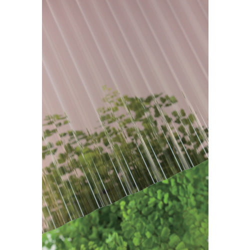 Takiron Polycarbonate Corrugated Sheet Heat Ray Cut 32 Waves 7 Feet 4810 Bronze 235785 1 Sheet