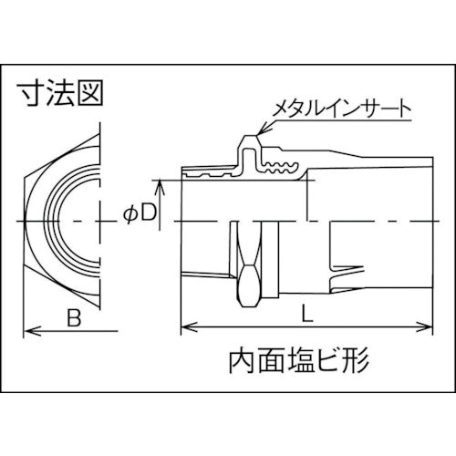 クボタケミックス TSメタルバルブソケット TS−MVS 25 TSMVS25 1 個
