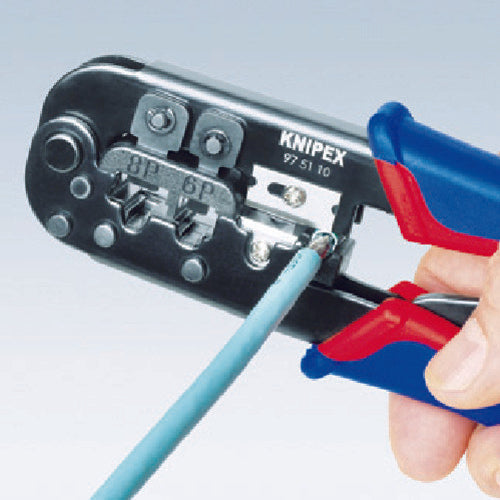 KNIPEX プラグ用圧着ペンチ 190mm 9751-10 1 丁