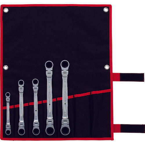 TONE Combination Ratchet Wrench Double-ended Ratchet Wrench Set 5-piece Set RMFW500 1 S
