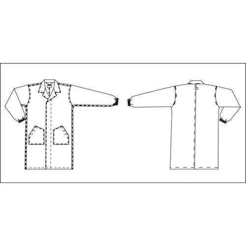 BLASTON Coat (tailored collar, buttons) - White - 4L BSC-61001-W-4L 1 unit