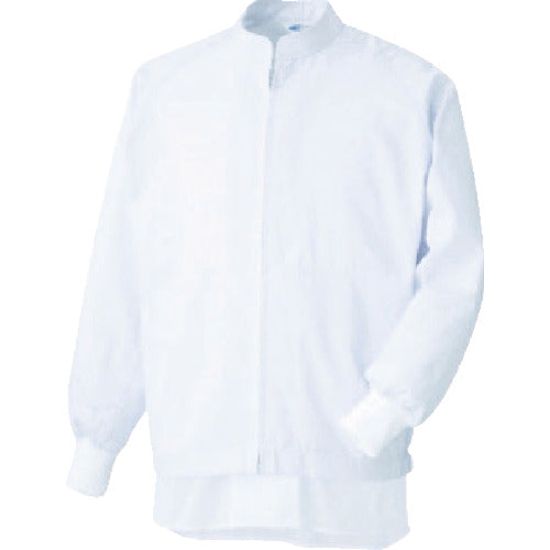 Midori Anzen Foreign Body Contamination Prevention Long Sleeve Blouson White S MHS3213W UE S 1 Piece