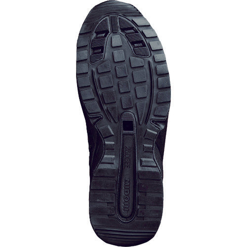 Midori Anzen Sneakers with puncture protection plate and resin toe cap SL-603P-5 Black 25 SL-603P-5-25.0 1 pair